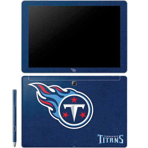 NFL Tennessee Titans Distressed Galaxy Book 12in Skin
